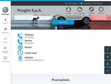 Tablet Screenshot of progliospa.com